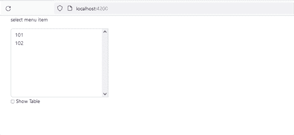 Angular dropdown list card example