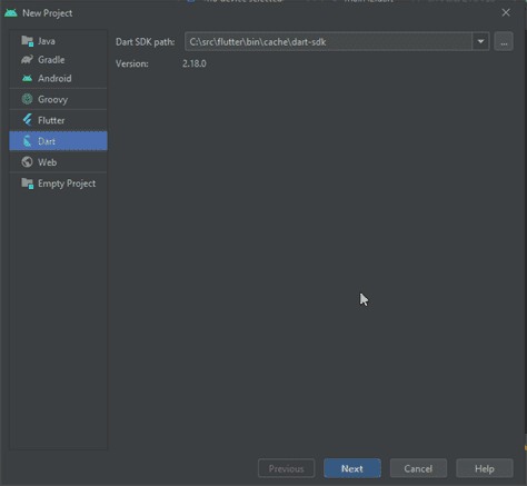 Dart in Android Studio