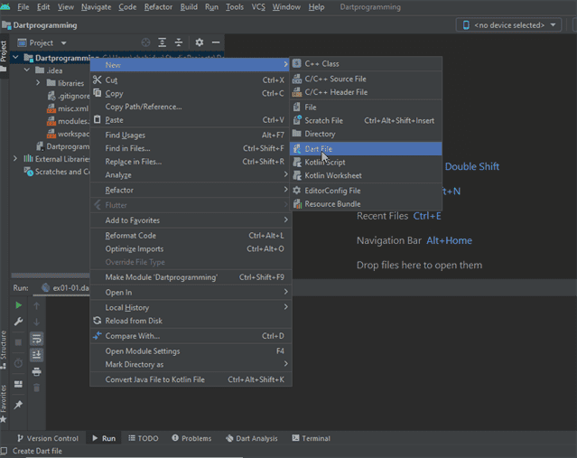 Dart in Android Studio