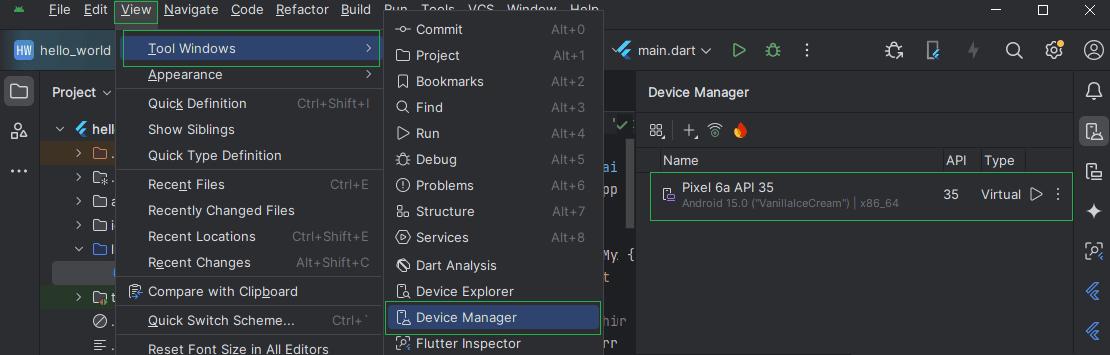 run-virtual-device