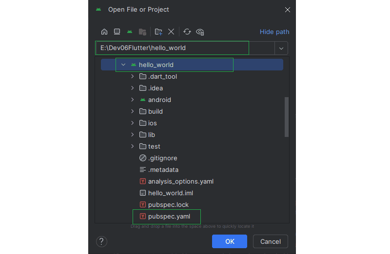 Select an Existing Project
