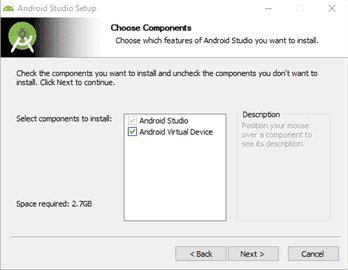Check Android Virtual Device