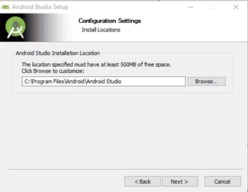 Select installation location