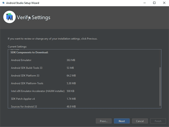 Verify Settings