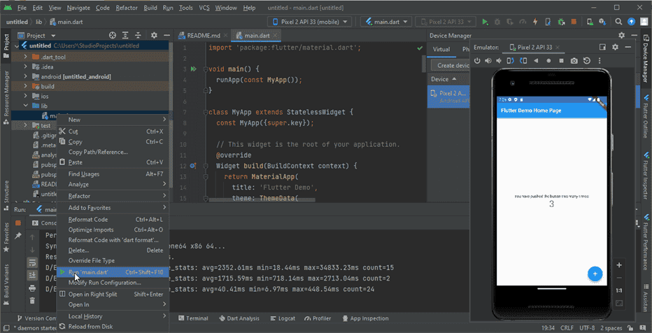 run on emulator
