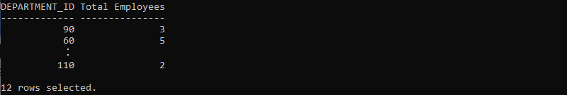 oracle groupby single group function