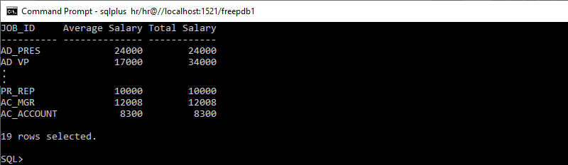oracle groupby single group function