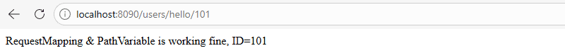 PathVariable output