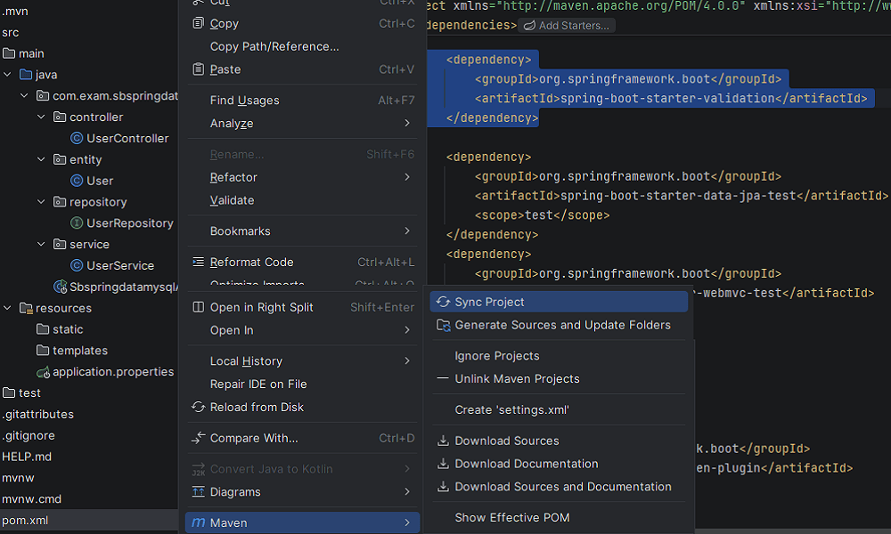 spring boot spring-boot-starter-validation