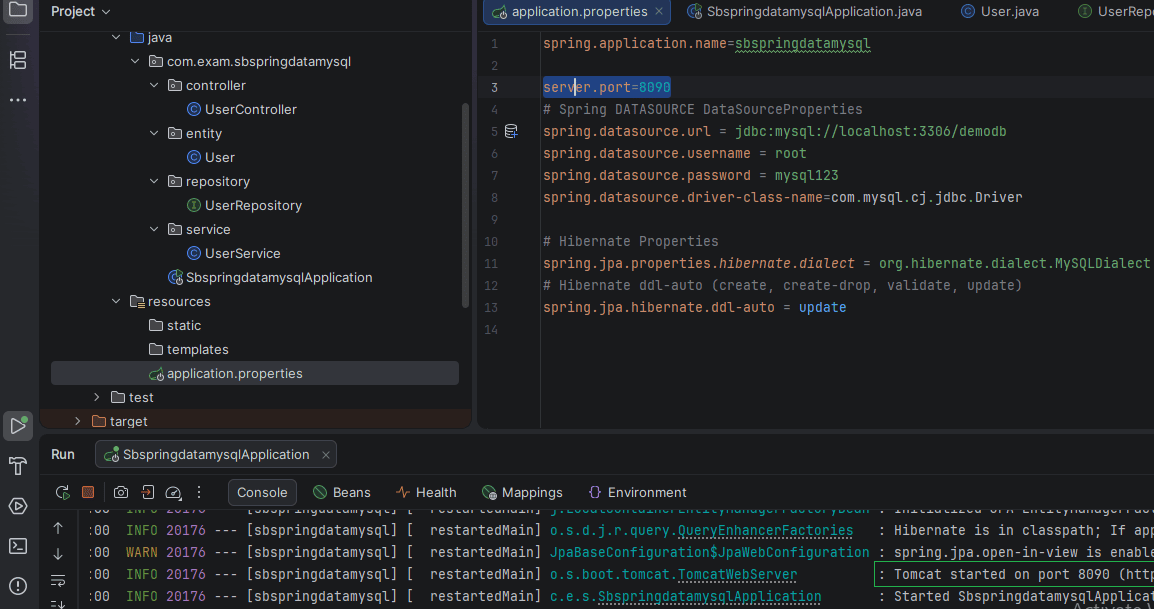 Spring Boot Project structure