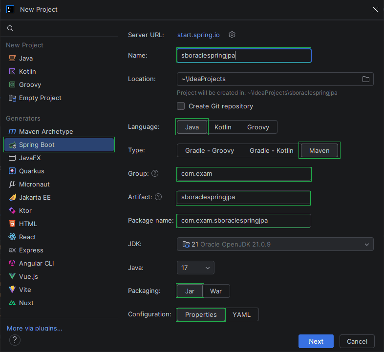 Spring Boot Project setup