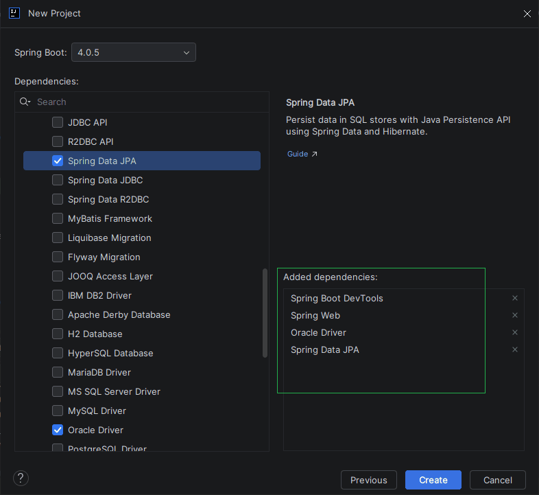 Spring Boot Project dependency