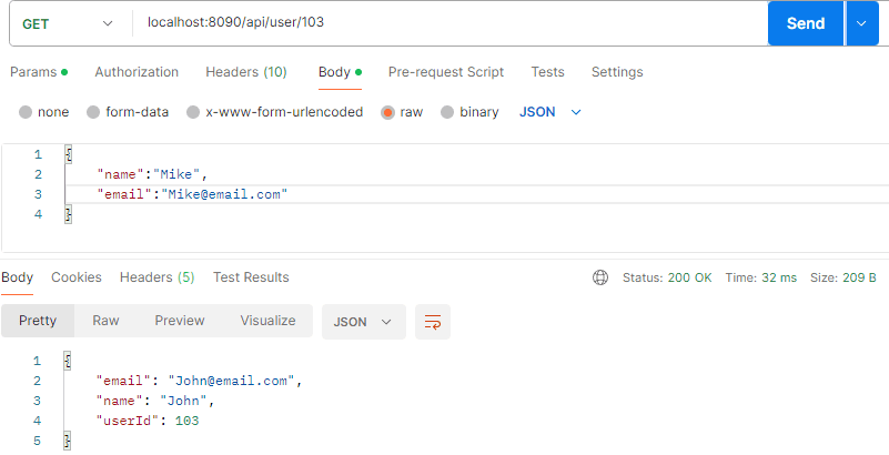 getmapping json data by id