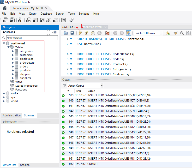 Query HR Databases tables